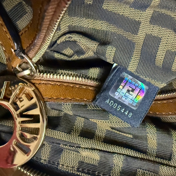 Fendi Bag | Fendi Multicolor Pequin Stripe Canvas Leather Chef Hobo - Picture 15 of 16